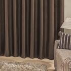 Cortina Tabaco 3m X 2,50m Para Varão Simples