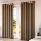 Cortina Tecido Blackout Liso Casa Dona M7022 1,80x2,00 Marrom