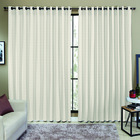 Cortina Tecido Rustico 2,50 Altura X 4,00 Larg Natural