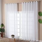 Cortina Tecido Voil Flamê Branca 2,70m X 1,80m - Ideal Para V