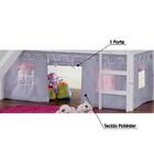 Cortina Tenda Castelo Lilás/rosa Para Cama Com Escorregador