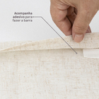 Cortina Teo Ilhós Linho Natural 2,80x1,40m 1 Folha Inspire