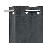 Cortina Tony Veludo 1,40x2,80m Cinza Inspire