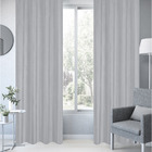 Cortina Tony Veludo Cinza Granito 1,40x2,80m Inspire