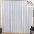 Cortina Top Chick 2 Metros Sala Quarto Tecido Ráfia Trilho Su