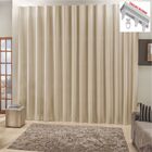 Cortina Top Chick 2 Metros Sala Quarto Tecido Ráfia Trilho Su