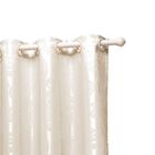 Cortina Tropical Em Jacquard 4 00 X 2 70 Para Varão - Palha -