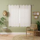 Cortina Tunis Bege 2,60x1,70m 2 Folhas Inspire