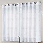 Cortina Varão Cozinha Rendada 2,00m X 1,50m Branca