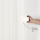 Cortina Veneza Bege 2,60x2,30m 2 Folhas Beca Decor