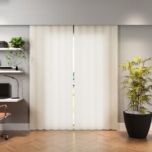 Cortina Veneza Algodão Cru 2,60x2,30m 2 Folhas Beca Decor | Leroy ...