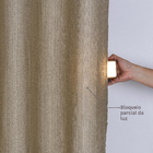 Cortina Veneza Bege 2,60x2,30m Beca Decor