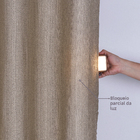 Cortina Veneza Castor 2,60x1,70m Beca Decor