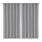 Cortina Veneza Cinza 4,00x2,60m 2 Folhas Beca Decor