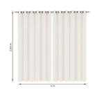 Cortina Veneza Cru 4,00x2,60m Beca Decor