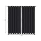 Cortina Veneza Preta 4,00x2,60m Beca Decor