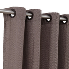 Cortina Veneza Taupe 5,40x2,60m 2 folhas