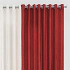 Cortina Vermelha De Cetim Amassado 2m X 1,80m Any Para Sala O