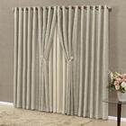 Cortina Viena Luxo Para Varão Tecidos Microfibra E Linho Fino