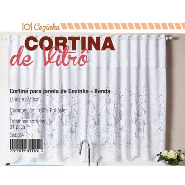 Cortina Vitro - Cozinha Rendada - Cortina Para Vitro Cozinha