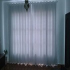 Cortina Voal Com Forro Blackout 4 Metros Para Varao Cor Gelo