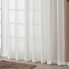 Cortina Voal Flamê Palha 2,70m X 1,80m - Ideal Para Varão Sim