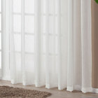 Cortina Voal Flamê Palha 3,00m X 2,70m - Ideal Para Varão Sim