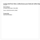 Cortina Voil 10m X 2,80m Branco Para Varão De 1,80m Simples