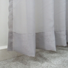 Cortina Voil 6,00larg X 2,60alt Cinza - Sala/ Escritório/quar