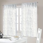 Cortina Voil Bordado Varão Branco 1,2x3m 2 Folhas Marka Têxtil
