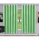 Cortina Voil C/ Corta Luz - 2,80m x 1,80m - Verde - Adomes