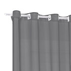 Cortina Voil Cinza Lisa 3m X 2,50m Cinza Para Varão Simples D