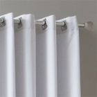 Cortina Voil Com Forro Para Quarto Com Ilhos Cromados Decora