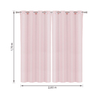 Cortina Voil Dolly 2,60x1,70m Rosa