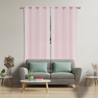 Cortina Voil Dolly 2,60x1,70m Rosa