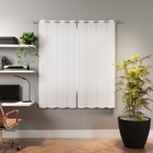 Cortina Voil Dolly Branca 2,60x1,70m 2 Folhas Beca Decor