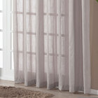 Cortina Voil Flamê Cinza 3,00m X 2,70m - Ideal Para Varão Sim