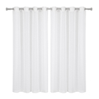 Cortina Voil Girassol Tecido Poliéster Sem Forro Branco 1,40x1,70m Beca Decor