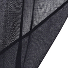 Cortina Voil Hermes Tecido Poliéster Preto 2,00x2,60m Beca Decor
