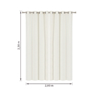 Cortina Voil Jacaranda Forro 2,60x2,30m Cru