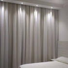 Cortina Voil Liso Com Forro Blackout 3 Metros  X 2 70 De Altu