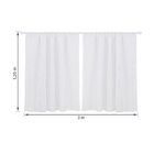 Cortina Voil Marka Têxtil Varão 2 Folhas 1,2x3m Branco