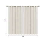 Cortina Voil Nature 4,00x2,60m Linho