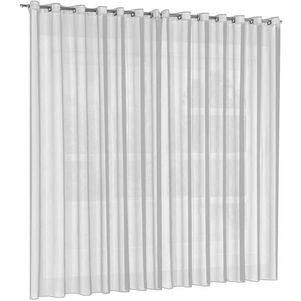 Cortina Voil Priori Sala Quarto 2 00x1 40m Com Ilhós - Branco