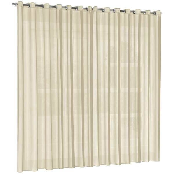 Cortina Voil Priori Sala Quarto 2 00x1 40m Com Ilhós - Palha