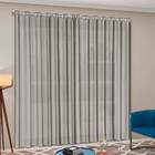 Cortina Voil Priori Sala Quarto 3 00x2 5m Com Ilhós - Cinza