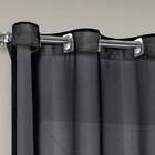 Cortina Voil Priori Sala Quarto 3 00x2 5m Com Ilhós - Preto