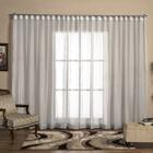 Cortina Voil Tecido 2,80x2,30 Para Trilho Suíço Branco