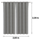 Cortina Volterra 2,60x2,30m Chumbo