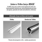 Cortina Wave De Trilho Suíço De Linho Com Forro Blackout 3,00